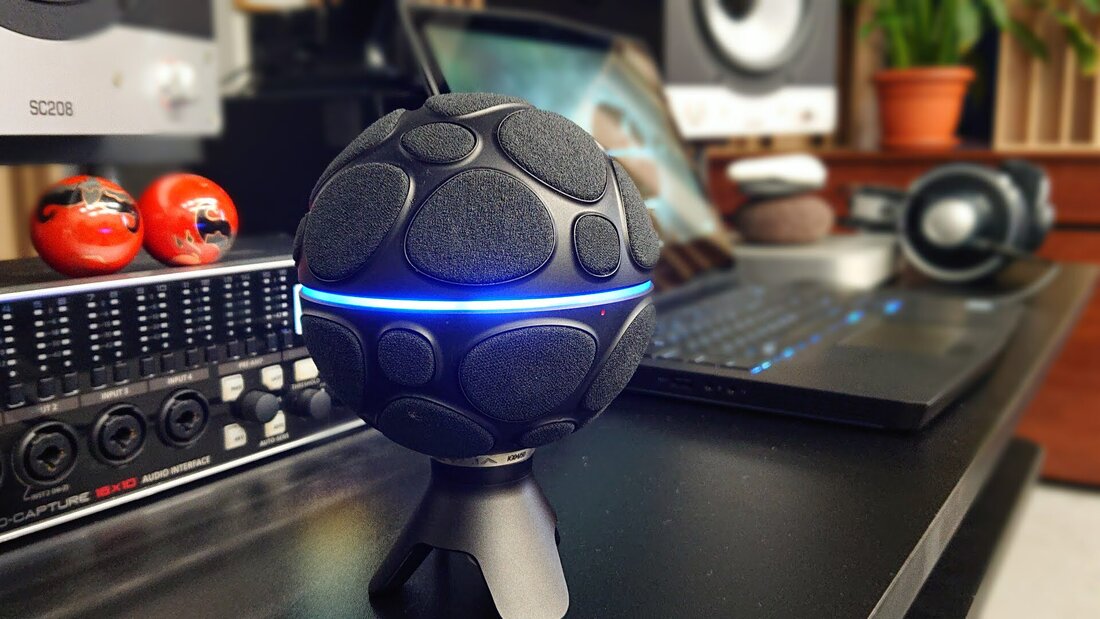 ZYLIA microphone in a recording studio