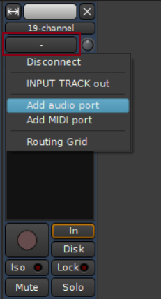 Ardour add audio port